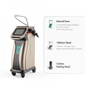 vertical picosecond nd yag laser tattoo removal machine